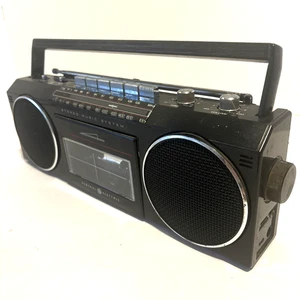 GE General Electric AM/FM Cassette Tape Stereo Boombox 3-5282A "Ghetto Blaster" - Picture 1 of 13