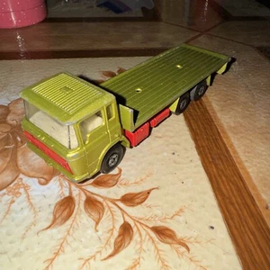 Vintage Old 1971 Matchbox Super Kings Diecast Model Toy Green DAF Truck K-13/20 - Picture 1 of 6