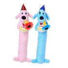 Multipet's 12-Inch Happy Birthday Loofa Dog Toy, 1 Count One Size Assorted
