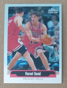 1999 Topps Chrome Kornel David Rookie Card 110 Hungary Bulls - Foto 1 di 2