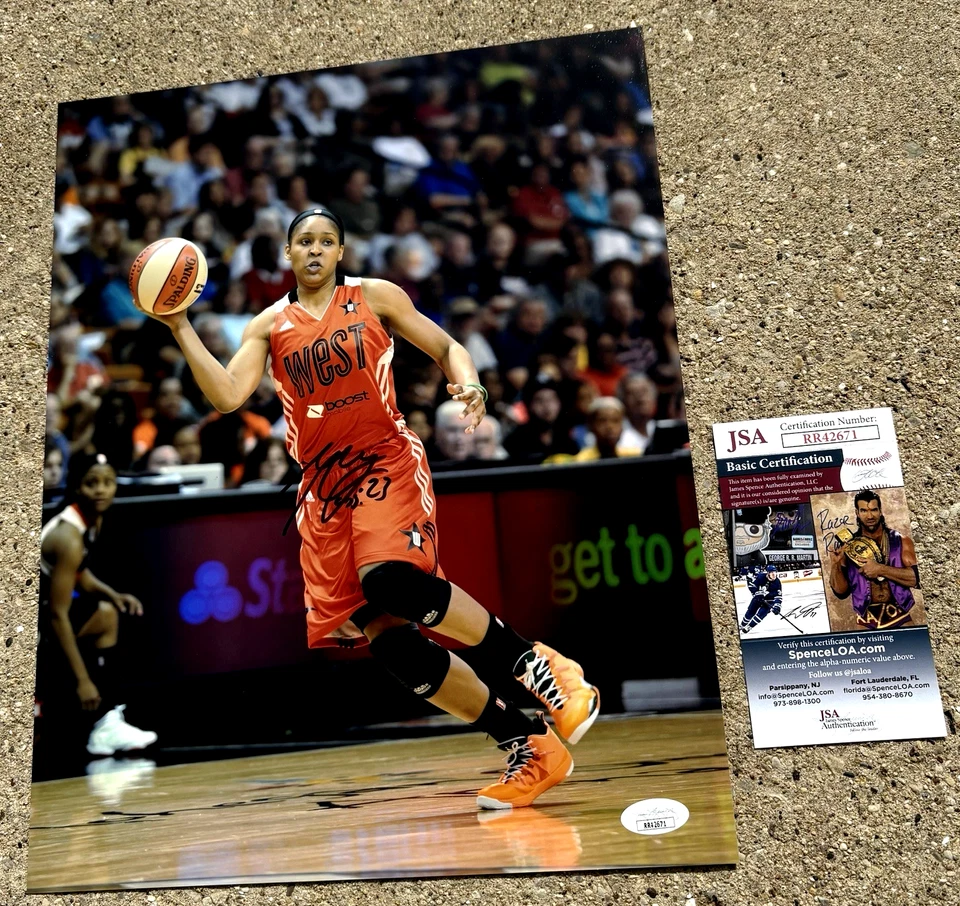 MAYA MOORE Minnesota Lynx SIGNED 11x14 Photo JSA COA WNBA ALL STAR GAME - Image 1 of 2
