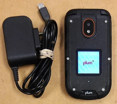 Plum Ram 8 E800 - Negro y Naranja (Desbloqueado) Teléfono Internacional Doble SIM Abatible Foto 1 de 4