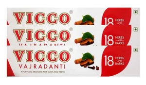 3X Vicco Vajradanti Toothpaste | Ayurvedic Herbal Toothpaste | 100 Gram - Bild 1 von 1