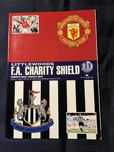 FA CHARITY SHIELD PROGRAMME 1996 Manchester United v Newcastle - Picture 1 of 1
