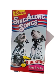 Disney Sing Along Songs 101 Dalmatians Pongo & Perdita live dogs VHS Tested - Picture 1 of 11