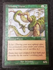 Winding Wurm X4 Urza's Saga NM/LP MTG Magic The Gathering Cards Play Set