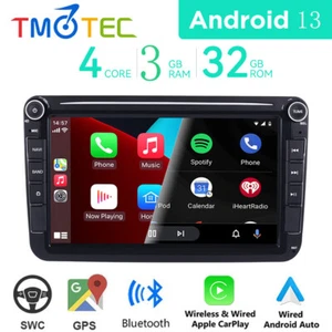 For VW T6 2015-2020 Android 13 Car Stereo CarPlay Sat Nav Bluetooth Radio WIFI - Picture 1 of 12