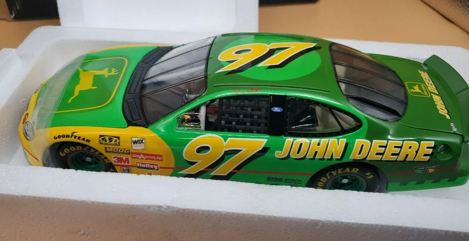 Ertl 1996 Limited Ed. Precision Diecast John Deere Stock Car 1/18 Chad Little 23