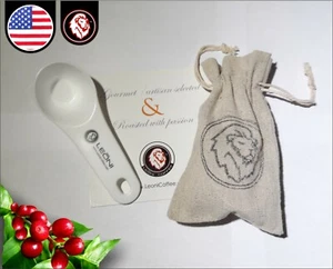 Coffee and Tea Measuring Spoon With Elegant Yute bag  - Picture 1 of 5