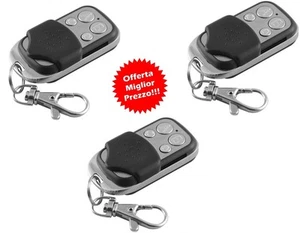 3 TELECOMANDO per CANCELLO AUTOMATICO UNIVERSALE 4 canali PROGRAMMABILE 433MHZ - Foto 1 di 1