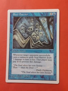 1997 Magic The Gathering 5th Edition #125 Soul Barrier, C, NF, cd1 - Picture 1 of 3