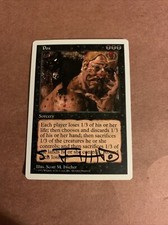 MTG Magic Pox Signed Artist Proof x1 5th Edition Scott M. Fischer