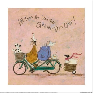 Sam Toft - Es hora de otro gran día - Impresión oficial de bellas artes de 40x40 cm - Imagen 1 de 1