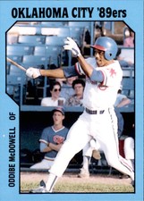 1985 Oklahoma City 89ers TCMA #18 Oddibe McDowell Hollywood Florida FL Card
