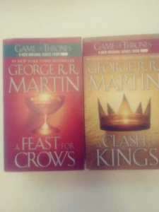 Game Of Thrones Paperback Set (2): Feast of Crows & Clash of Kings George Martin - Picture 1 of 2