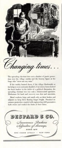 1944 Despard & Co Insurance Brokers: Changing Times Vintage Print Ad - Picture 1 of 1