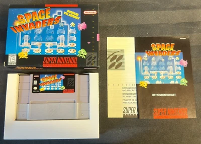 Space Invaders Super Nintendo Entertainment System SNES Game CIB In Box W/Manual - Image 1 of 3