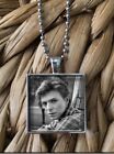 David Bowie Vintage Photo 1977 Design Glass Pendant Necklace