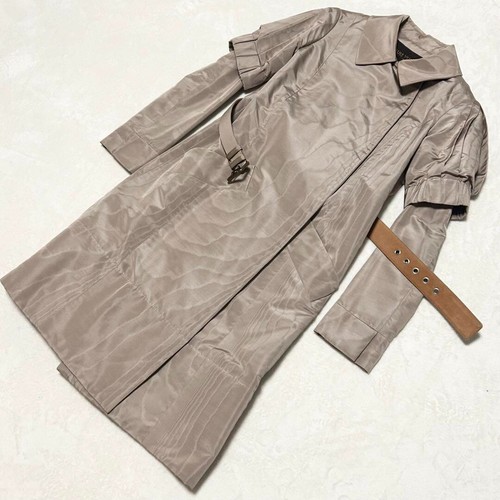 LOUIS VUITTON（LV） LOUIS VUITTON Autentico Trench Cappotto Donna Beige 100% Seta Lana Giacca con Cintura