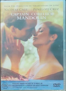 CAPTAIN CORELLI'S MANDOLIN DVD R4 (NEW&SEALED) NICOLAS CAGE, PENELOPE CRUZ, BALE - Picture 1 of 2