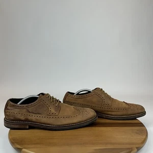 Mens Cole Haan Brown Leather Dressy Comfort Wingtip Oxfords Shoes Size 10.5 M - Picture 1 of 11