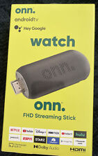 Onn. Android Tv Fhd Streaming Stick Device With Voice Activated Remote