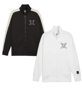 Chaqueta de pista PUMA x One Piece T7 unisex negra blanca bordada Japón limitada - Imagen 1 de 5