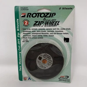Ruedas de corte de albañilería RotoZip 3-1/2" zwMAS1 HECHAS EN EE. UU. STOCK ANTIGUO Paquete de (2) - Imagen 1 de 2