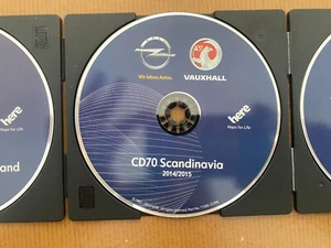 Original Opel Vauxhall CD70 NAVI Scandinavia 2014 / 2015 Navteq Maps HERE - Bild 1 von 1