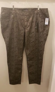 Jeans Torrid Schlangenprint Hose Gr. 24 - Bild 1 von 6