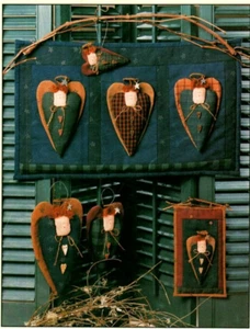 Angel Flight Wall Quilt & Ornaments Pattern Soft Sculpture Cottage Folk Vintage - Picture 1 of 2
