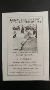 George Best 100% authentic autographed cover of soccer programme Billy Neill X1 - Picture 1 of 7