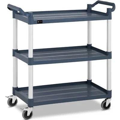 ROYAL CATERING Servierwagen Teewagen Küchenwagen Gastro 3 Borde 4 Räder bis 150 kg