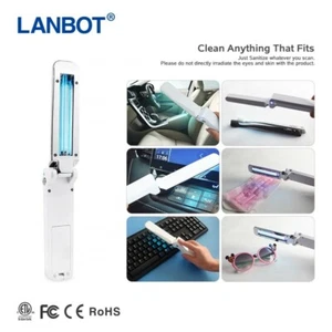 Travel UVC Light (4-PACK) , 3W Handheld Disinfection Sanitizer USB or Battery - Picture 1 of 12
