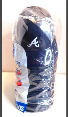 Atlanta Braves Souvenir Servers Baseball MLB Mini Helmets Sealed Bag Cover