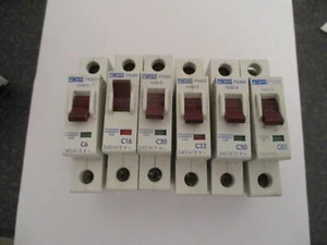 PROTEUS PX300 RANGE C6 C10 C16 C20 C32 C40 C50 C63 10KA SINGLE POLE MCB'S - Bild 1 von 2