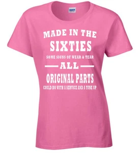 Camiseta Born In The Sixties Damas Regalo Cumpleaños Abuela Abuela Años 60 Mamá - Imagen 1 de 4
