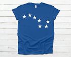 Blue Starry Plough T-shirt - Irish Ireland Republic Star Top Tee 