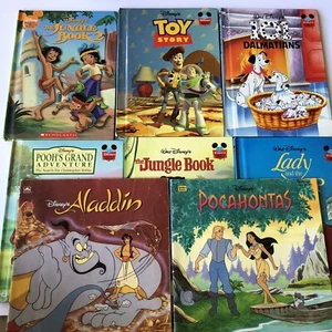 Disney Wonderful World Of Reading Lot Of 6 + 2 Golden PB Books See Photos - Picture 1 of 16