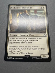 MTG Magic the Gathering Settlement Blacksmith 280/315 Assassin's Creed NM - Picture 1 of 16