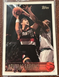 1996-97 Topps #38 Arvydas Sabonis Portland Trail Blazers - Picture 1 of 1