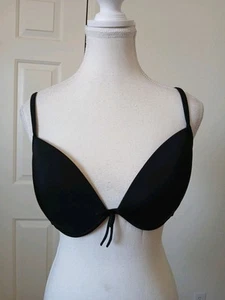 Victorias Secret Womens Bikini Top 34DD Black  Beach Swimming Summer - Picture 1 of 10