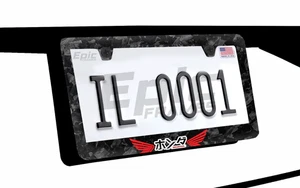 Kanji / Japanese Symbol for Honda FORGED Carbon Fiber License Plate Frame - Picture 1 of 3