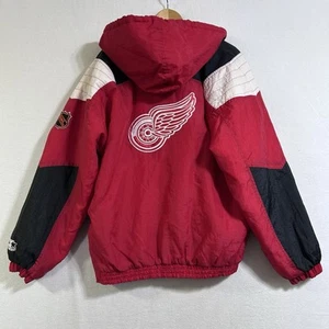 Chaqueta De Colección Rara Detroit Red Wings NHL Hockey Starter Bolsillo Frontal Talla XL - Imagen 1 de 14