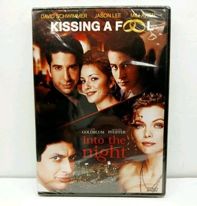 Kissing A Fool + Into The Night (DVD) Romance Drama Double Feature (New Sealed) - Imagen 1 de 2