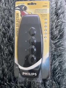 Selector de video A/V de 4 vías PHILIPS PH61146 cable DVD VCR cámara juegos satélite - Imagen 1 de 2
