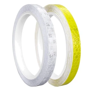 Reflektierendes Klebeband, 2 Rollen, 8m, 10mm, , für Straße, Fahrrad, Helme, ... - Bild 1 von 10