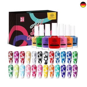 Nail Art Stempeln Set 24 Farben Hochglänzend Nagellack Stampinglack - Bild 1 von 10