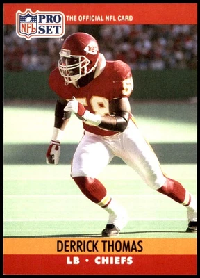 Derrick Thomas 1990 Pro Set #536 Chiefs NFL LEER ENVÍO GRATUITO AutographDen Foto 1 de 2
