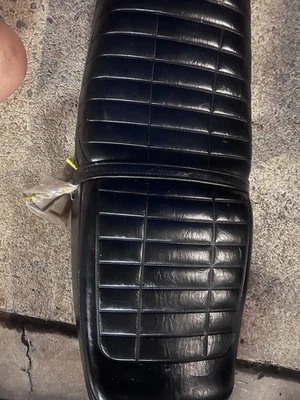 1980 Kawasaki KZ750-E OEM Seat – Original Cover, Pan & Strap - Image 1 of 4